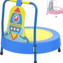LANGXUN Baby & Toddler Toys, Mini Toddler Trampoline, Birthday Gifts for Baby Toddler Boys & Girls, Toddler Gift Ideas, Indoor Outdoor Trampolines for Kids Ages 6 Months to 4 Years