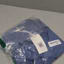 Women's Button Down Shirts Puff Sleeve Tops V Neck Work Business Casual Loose Blouse Haze Blue, XXL