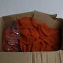 Moukeren 50 Pcs Chiffon Chair Sash Bow Ties Chair Ribbon Back Ties Chair Cover Band Bulk Dining Chair Cover Decoration for Wedding Party Ceremony Banquet Birthday Event Home Decoration(Rust Red)