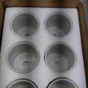 Cindeer 12 Pack Small Succulent Plants Pots 3 Inch Ceramic Flower Planter Pot and Bamboo Tray with Drainage Hole for Succulents Cactus Indoor Garden Decorations, Plant Not Included(White)