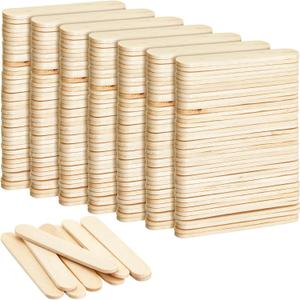 300 Pack Small Wooden Popsicle Sticks for Crafts, Bulk Small Wood Sticks for Arts and Crafts (0.4 x 2.5 in)