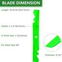 490-110-c188 742P05620 Cub Cadet 60 Inch Mulching Blades Zero Turn Mower
