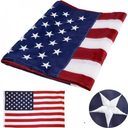 90*150cm Outdoor USA Flag US Waterproof Nylon Embroidered Stars Sewn Stripes Brass Grommets American Flags and Banners