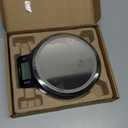 Amazon Basics Digital Kitchen Scale with LCD Display, Tare Function, Multiple Units, Weighs up to 11 Pounds, Batteries Included, Black and Stainless Steel