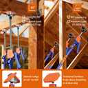 2PK Adjustable Telescopic Support Pole, 54-115 inch Cabinet Jack, Heavy Duty 3rd Hand Support System, 154lbs Load-Bearing for Drywall Lift, Dust Barrier, Cargo Bar