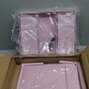 OPNICE Wood Desk Organizers and Accessories, Dual Monitor Stand Riser with Drawer and 2 Pen Holders, Desk Shelf Computer Racks for Office Workspace Organizers, Desktop Organization (Pink)