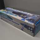 Cordless Pool Vacuum with Telescopic Pole, 18.5 GPM Powerful Suction, 1.5H Supercharge Technology, Handheld Rechargeable Pool Vacuum Cleaner for Above Ground/Inground Pools, Hot Tubs, Spas (Deep Blue)