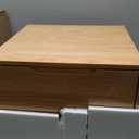 Mid Century Modern Nightstand,Walnut Nightstand,Wood nightstand,Solid Wood End Table,Multi-Functional Bedside Table for Living Room and Study, for Bedroom, Living Room, Office (Nature)