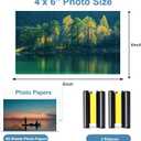 Compatible with Liene Amber M100/M200/M110/M210 4x6" Photo Printer 2 Ink Cartridges & 80 Sheets Photo Paper Refill, Only for Liene DHP512/DHP513/DHP514/DHP515 Printer, for Framing, Display & Memories