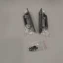 2PCS 5.8 Inches Barn Door Handle, Premium Aluminum Alloy Gate Handle, Sturdy Black Sliding Door Pull Handles for Kitchen, Cabinet, Bathroom, Closet, and Easy Install