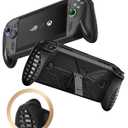 HIERYQHE Silicone Case for ASUS ROG Xbox Ally X 2025, Built-In Kickstand, Full-Body Shockproof Protective Cover,Anti-Slip & Scratch-Resistant TPU Skin, Ergonomic Grip Cover for ROG Ally X 2025,Black
