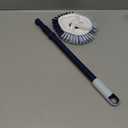 Casabella Tub & Tile Brush - Bathroom Cleaning Brush, Extendable Handle, All-Around Dual Bristles, Bristled Head, Non-Slip Grip (1 CT)