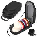 GERMUN Hard baseball hat case, Hat Carrier Travel Case with Adjustable Shoulder Strap, Hat cap case for 12 Baseball Caps - Perfect for Traveling & At-Home Storage (Black)