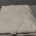 CozyDH Duvet Cover Queen Size - Tufted Creamy Embroidery Jacquard Boho Soft Lightweight Shabby Chic 3pcs Polyester Duvet Covers Set - Modern Geometry Stripe (Beige, 90x90, No Comforter)