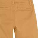 Amazon Essentials Boys and Toddlers' Uniform Woven Flat-Front Shorts (Wrinkle Resistant), Pack of 3 (6 Plus, Dark Khaki Brown)