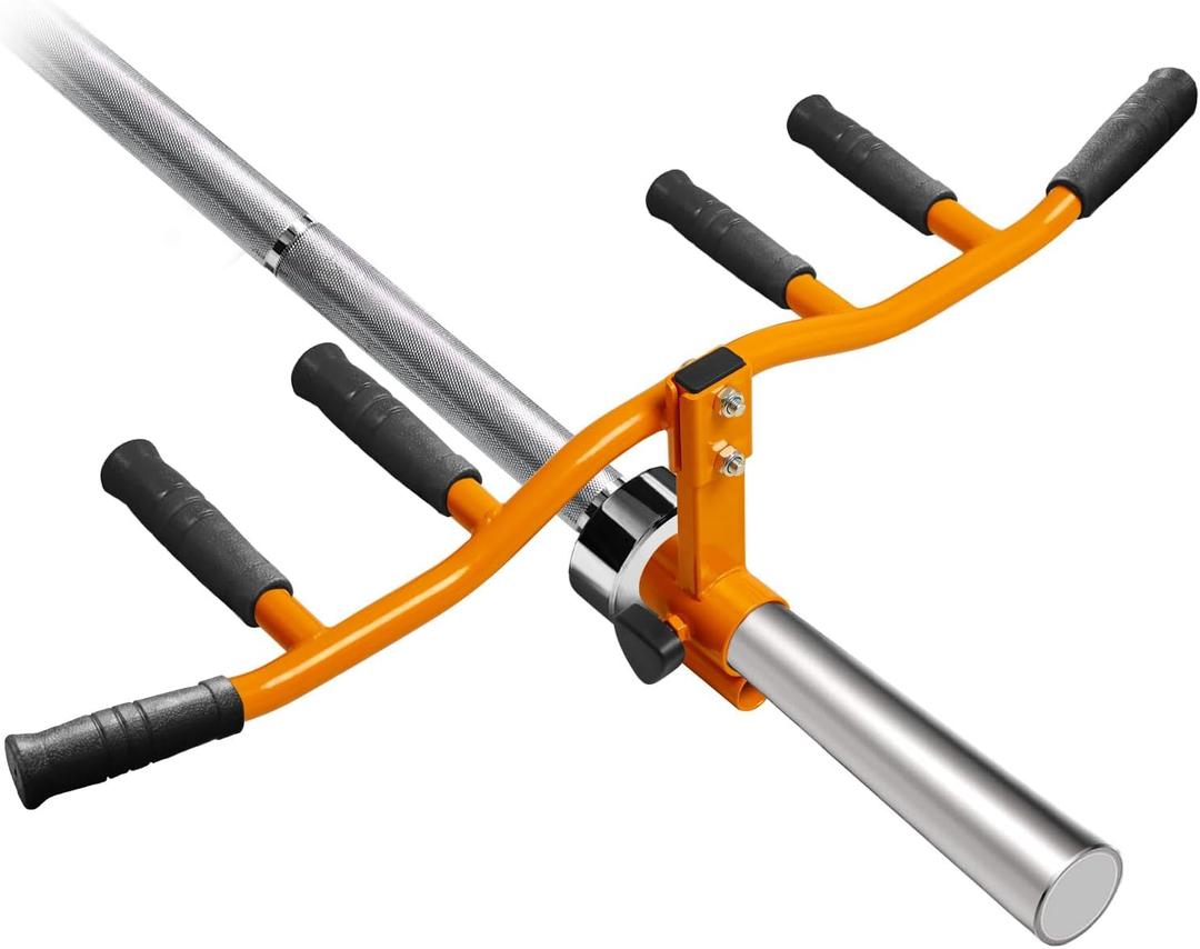 T Bar Row Handle Landmine Attachment, New Upgrade Steel Landmine Handle fits 1 Standard or 2 Olympic Barbell - Sturdy Connection Design, Easy to Install, 300 lbs Weight Capacity
