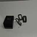 Real Forged Carbon Fiber Key Fob Protector Keychain Compatible with Dodge Ram 1500 2500 3500 TRX Limited Rebel Bighorn Lonestar Laramie,Forged Black