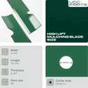 UDC Parts 103-6401 Mower Blades for Exmark 48 Inch 103-6401-S 103-6381-S 103-6381 103-6391-S 103-6391 103-6396 103-6396-S Lazer Z Turf Tracer Quest SP Vantage/High Lift Mulching / 3 Pack