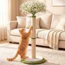 CWV 45" Tall Cat Scratching Post, Cute Starlight Bouquet Scratcher for Indoor Cats & Kittens with Sturdy Base & Natural Sisal Rope