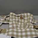 Momcozy Baby Carrier with Natural Cotton Linen, Built to Last, Ergonomic Design, Lightweight and Comfortable, Hands-Free for Moms&Dads, Brown Checkerboard