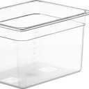 LIPAVI Sous Vide Container Model C10 3.0 Gallon (12 Quarts) 12.7 x 10.3 Inch - NOT INCLUDED: Matching rack and tailored lids for Joule, Anova and more sold separately