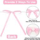 4 x Anwyll Twist Tie Bows 5x7Inch - 30Pcs Premade Pink Gift Bow for Cake Gift WrapBalloon Craft Treat Bag Baby Pink Satin Ribbon Bows for Valentines Day Decor Birthday Party Bridal Shower Wedding Favors