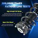 Front Strut Shock Assembly w/Coil Spring for AUDI A3 Quattro 2006-2013, for Volkswagen for Beetle 2012-2017, Replace 172311, Left & Right, 2PCS