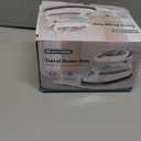 BEAUTURAL Mini Travel Steam Iron for Clothes with Dual Voltage, Temperature Control, Non-Stick Soleplate and Cord Storage, Ideal for Sewing, Quilting and Handcraft (White)