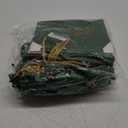 EQOREIIN 30 Pack Small Thank You Gift Bags with Handles 5.5 x 2.4 x 4.7 Inches Mini Green Gift Bags with Bow Ribbon Tiny Party Favor Bag Bulk for Easter Mother's Day Baby Shower Wedding (Green)