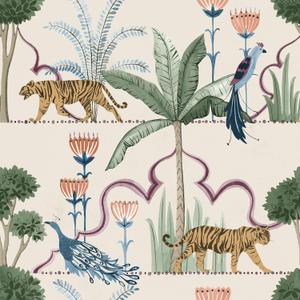 NuWallpaper Laos Taupe Peel and Stick Wallpaper, NUS6194, 20.5-in x 18-ft