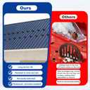 52 Pack Snow Guards for Metal Roofs,No-Drill Installation for Roofs, Snow Guards for Standing Seam Roofs with Seam Widths Less Than 1/2 Inch, Plastic Roof Ice Guard Prevent Rust