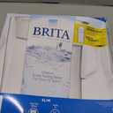 Brita Water Pitcher, Slim, 5 Cup Capacity, Includes One Advanced Filter-White, Size
