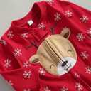 6 x One opening Newborn Baby Boy Girl Zipper Footies Pajamas Pjs Ribbed Solid Long Sleeve Romper Jumpsuits Footed Sleep and Play, Size 60