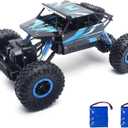 Cheerwing 1:18 Rock Crawler 2.4Ghz Remote Control Car 4WD Off Road RC Monster Truck 2 Battery (Blue)