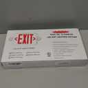 OSTEK Red LED Exit Sign with Emergency LightsTwo LED Adjustable Head Emergency Exit Lights with Battery Backup, Dual LED Lamp ABS Fire Resistance UL-Listed 120-277V