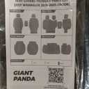 GIANT PANDA Neoprene Seat Covers for Jeep Wrangler JL 4-Door (2018-2026), Neoprene Waterproof Seat Covers W Armrest Cover, Foam Padded for Full Set (Black)