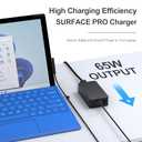 65W Surface Pro Laptop Charger-Microsoft Surface Pro Charger for Windows Surface Laptop 6,5,4,3,2,1,Microsoft Surface Pro10,9,8,7+,7,6,5,4,3,X,Surface Book3,2,1,Surface Go Tablet,Support 44W,36W, 10FT