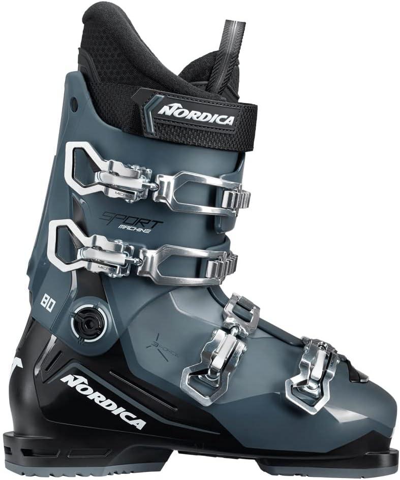 NORDICA Men's Sportmachine 3 80 Ski Boots - Durable Insulated Adjustable Customized Fit Snow Skiing Boots, Size 24-24.5