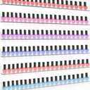 Clear Nail Polish Organizer Wall Mounted, 24 Inches Acrylic Shelf for 150 Bottles, 6 Pack