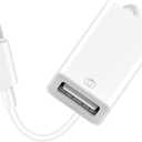 Lightning to USB Camera Adapter Apple MFi Certified Lightning Female USB 3.0 OTG Cable Adapter Compatible with iPhone/iPad, Supports Connect Camera, Card Reader, USB Flash Drive, MIDI Keyboard, Mouse