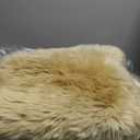 Fluffy Genuine Sheepskin Rug, Fuzzy Shaggy Fur Area Rug, Soft Fur Prayer Pup Mat Carpet, Chair Sofa Seat Cover, Bedroom, Living Room Double Pelts (Light Brown, 2x6ft)