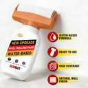 Wall Paint, 17.64oz White Touch-up Paint for Walls with Roller Brush, Water-Based and Low Odor Walls Repair Kit Apply for Walls and Ceilings, Ready to Use Interior Paints, Covers Stains, Graffiti