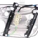 NewYall Front Left Window Glass Regulator with Panel for Mercedes C230 08-09, C250 10-14, C300/C350/C63 AMG 08-14, E250 14-16, E300 12-16, E350/E550/E63 AMG 10-16, E400 13-16