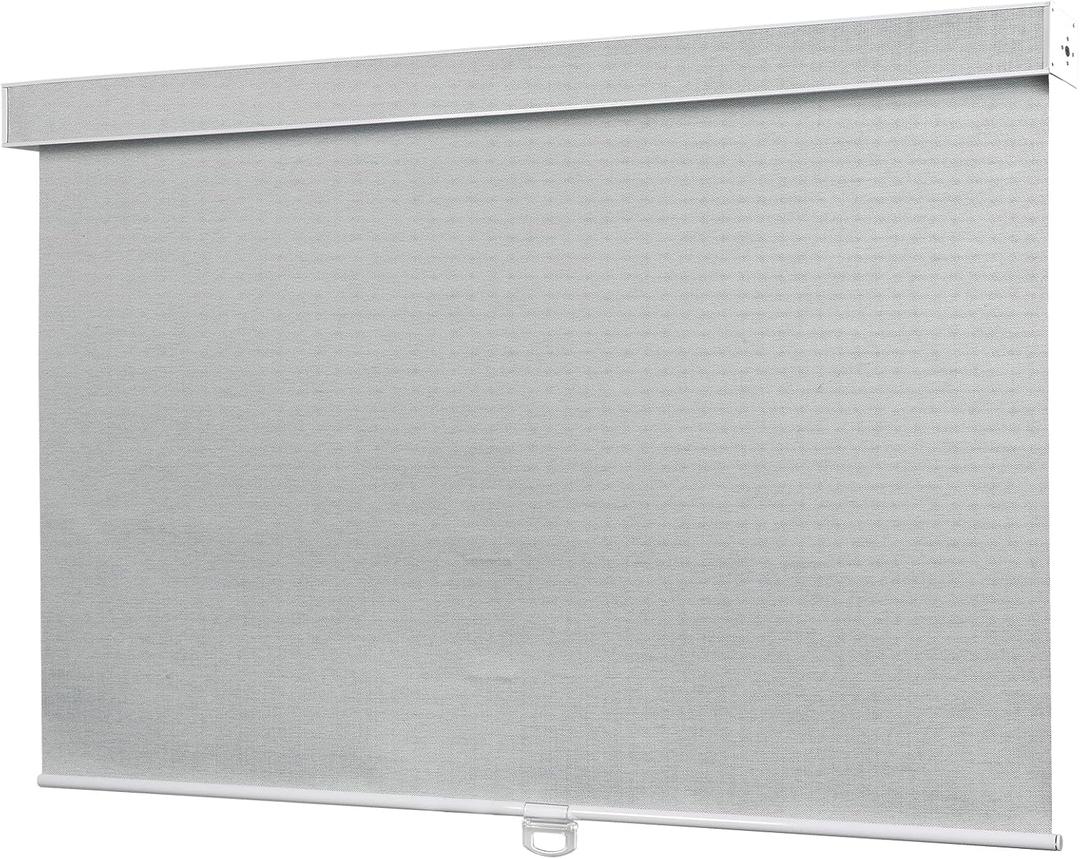 Cordless RV Blind, Blackout Window Curtain Pleated Shade for RV, Camper and Motorhome Window, Fit for 42" W x 12" H Rough Opening RV Window, Grayish White