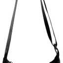 Nylon Crescent Crossbody Bag for Women Purses Trendy Men,Small Travel Sling Bag Hobo (Black)