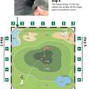 Golf Chipping Game Set  Portable Golf Practice Mat with 28 Balls, 2 Putters, Putting Mat & Carry Bag  Indoor Outdoor Backyard Golf Set for Kids, Dads & Family Fun