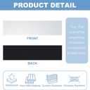 PATIKIL 10"x2" Blank Name Plates, 20 Pack Custom Engraved Name Plate Rectangle Laser Engraving Blanks for Personalized Nameplates Office Door DIY Painting Supplies, Silver, Black