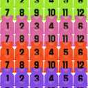 Suhine 48 Pcs Pinnies for Sports Youth Pinnies Nylon Mesh Basketball Team Practice Jersey Numbered Soccer Sport Pennies Scrimmage Vest