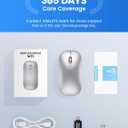 SABLUTE M31 Bluetooth Mouse for MacBook Pro/Air, iPad - Rechargeable Tri-Mode Wireless Mouse for 3 Devices (BT 5.2 + 2.4G), Sleek Silver Slim Silent Mouse for Surface, Windows