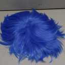 Women's Short Straight Blue WigVibrant Elf cut for Adults Halloween Costume Emotion Anime Cosplay